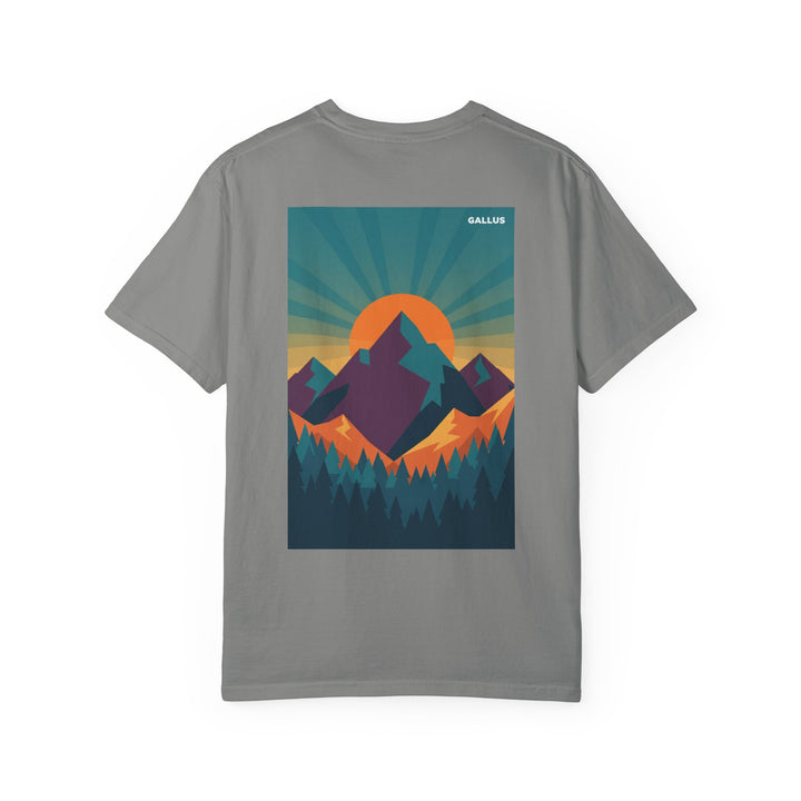 T-Shirt — Gallus Mountain Sunset Graphic Tee