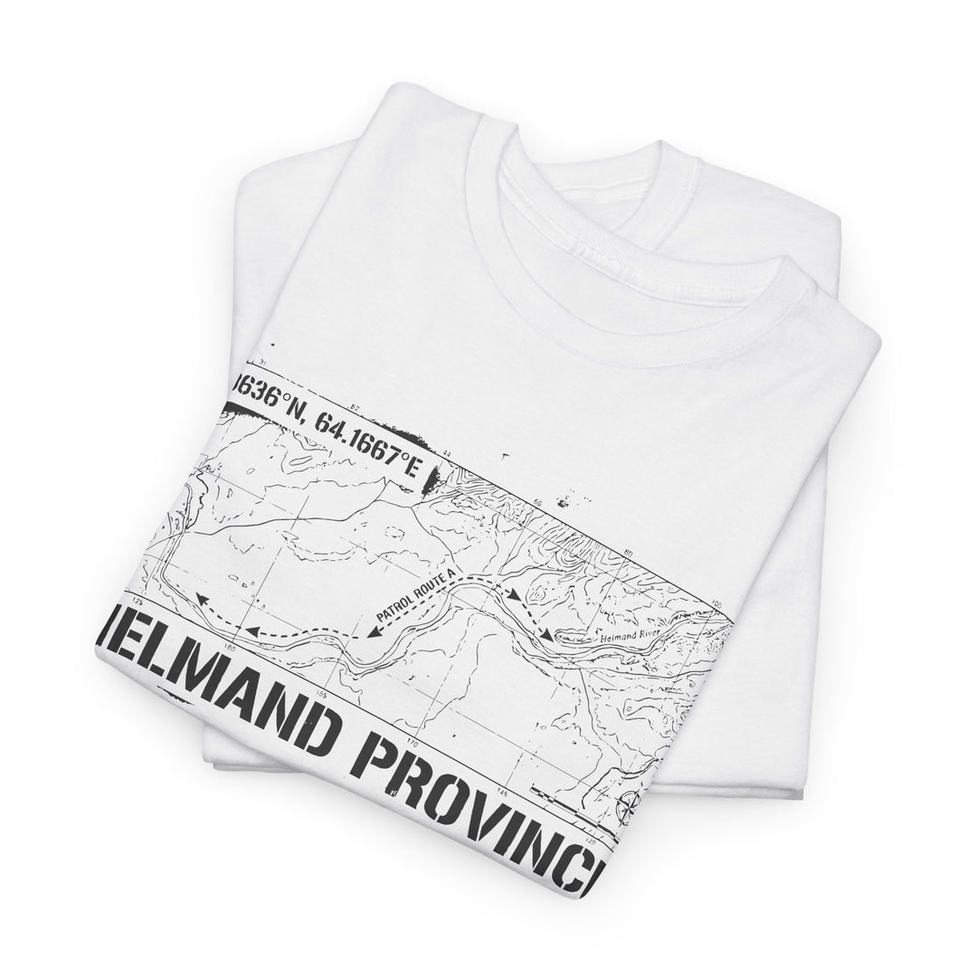 Op Herrick Helmand Province Map T-Shirt - Green Zone Military Graphic Tee