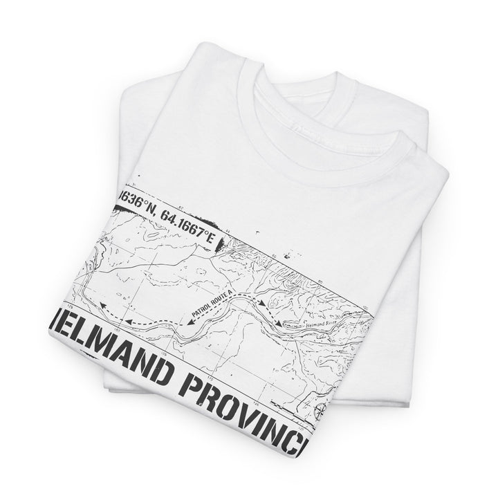 Op Herrick Helmand Province Map T-Shirt - Green Zone Military Graphic Tee