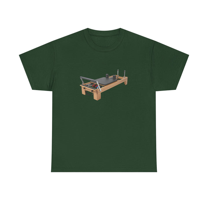 Pilates Reformer Tee – soft, breathable cotton designed for Pilates sessions. Comfortable, flexible, and perfect for reformer workouts or casual wear.