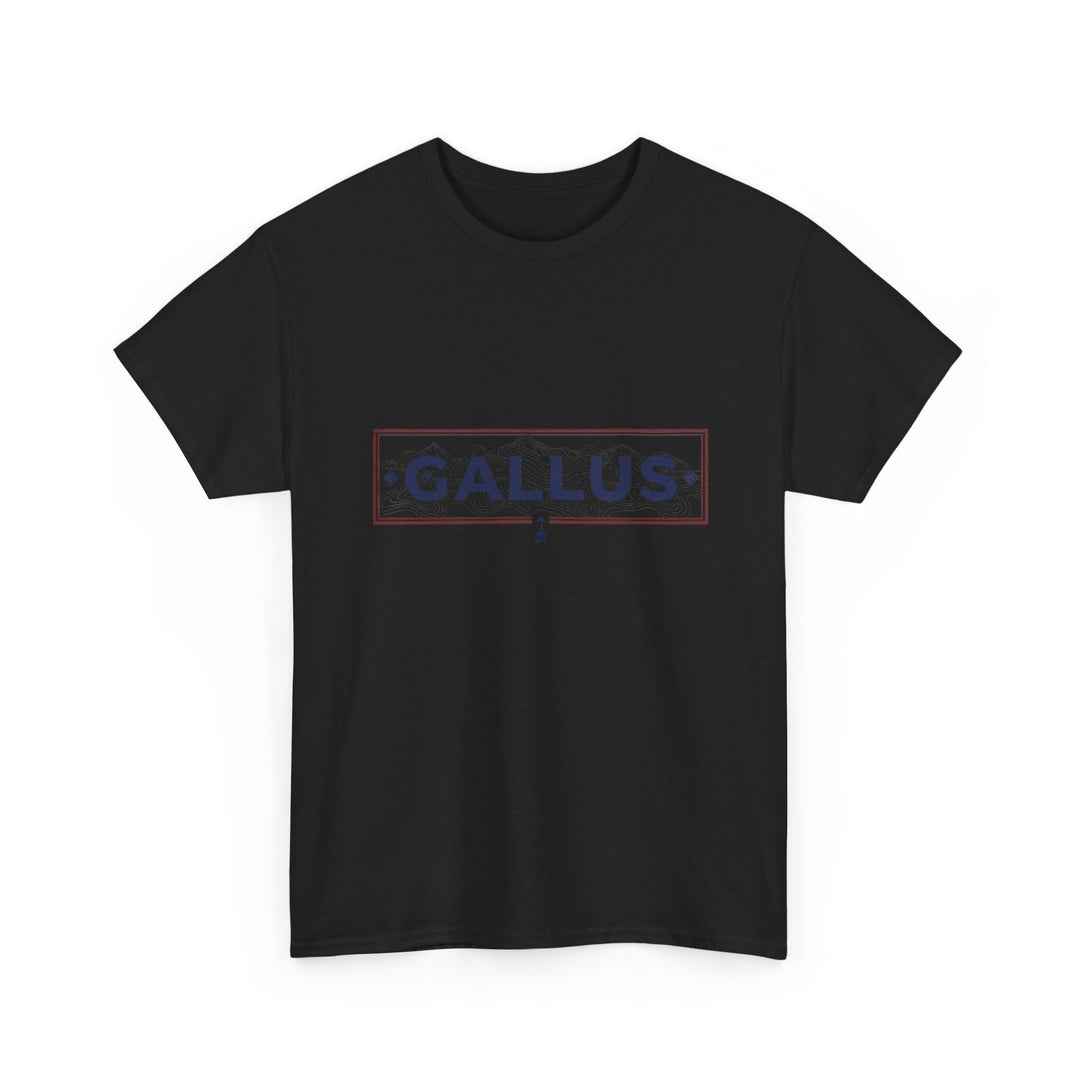 Italy Map Tee — GALLUS Logo Casual Cotton T-Shirt
