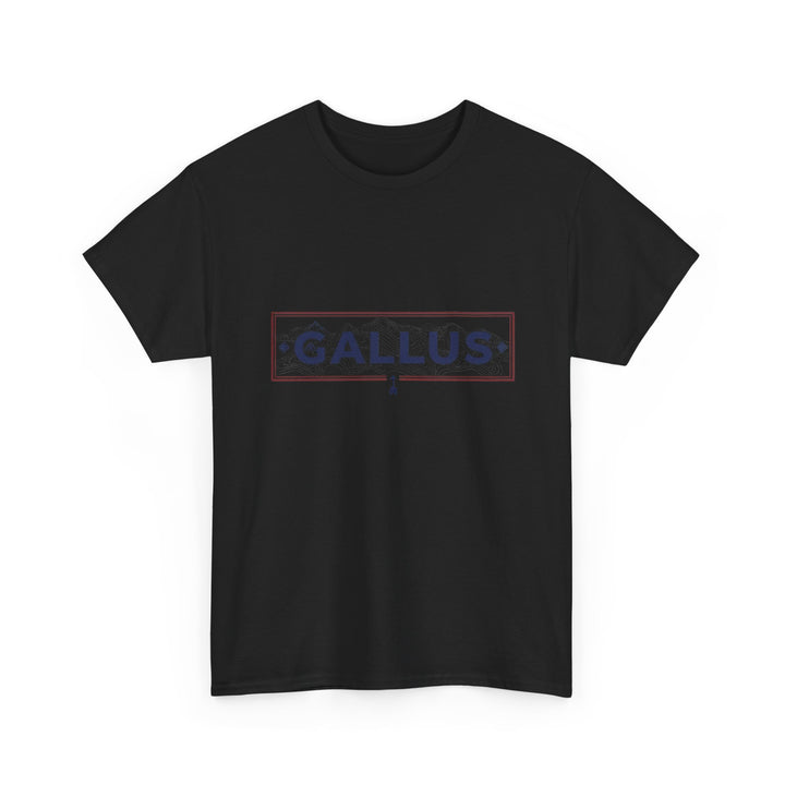 Italy Map Tee — GALLUS Logo Casual Cotton T-Shirt