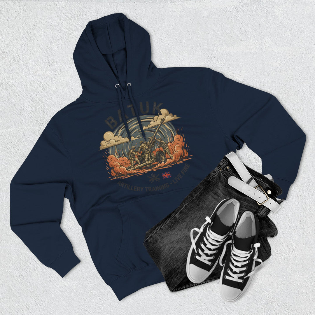 Military Artillery Graphic Hoodie — "BATUK" Live-Fire Training Design