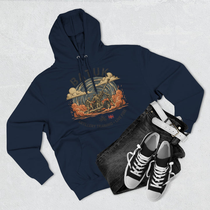 Military Artillery Graphic Hoodie — "BATUK" Live-Fire Training Design