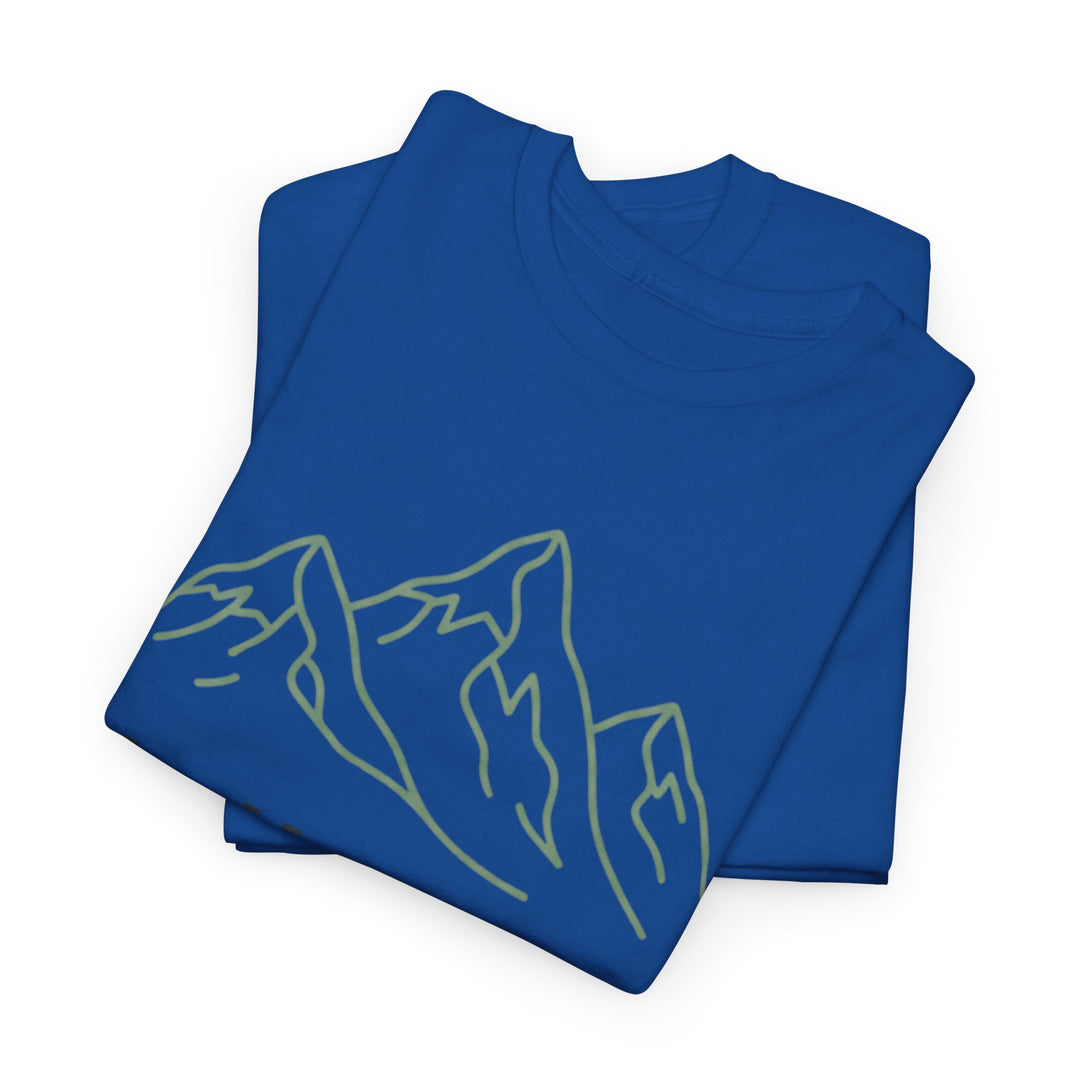 Retro Mountain Quote T-Shirt — Vintage Hiking &amp; Wild Camping Adventure Tee