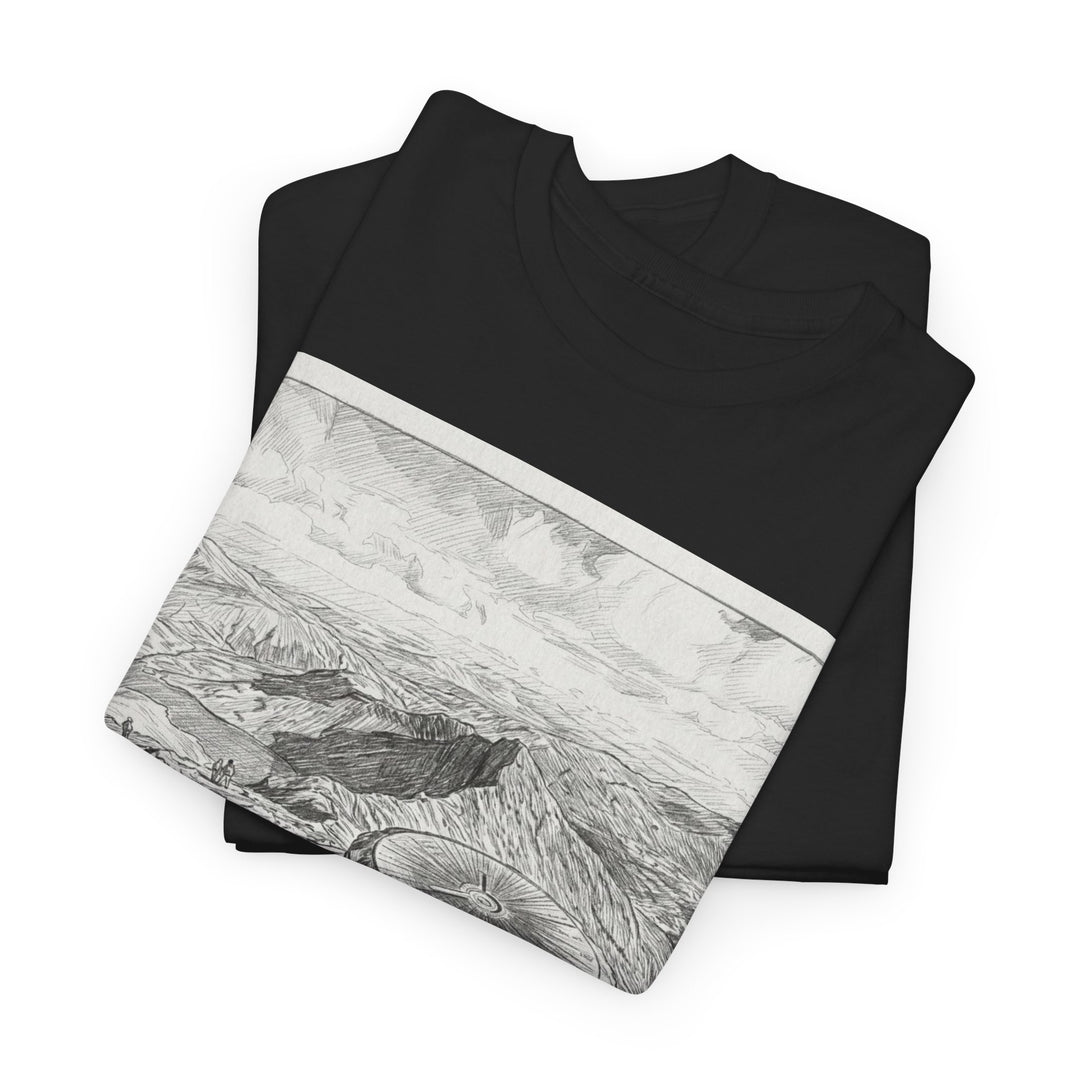 Snowdon Mountain Tee — Vintage Map Illustration with Coordinates