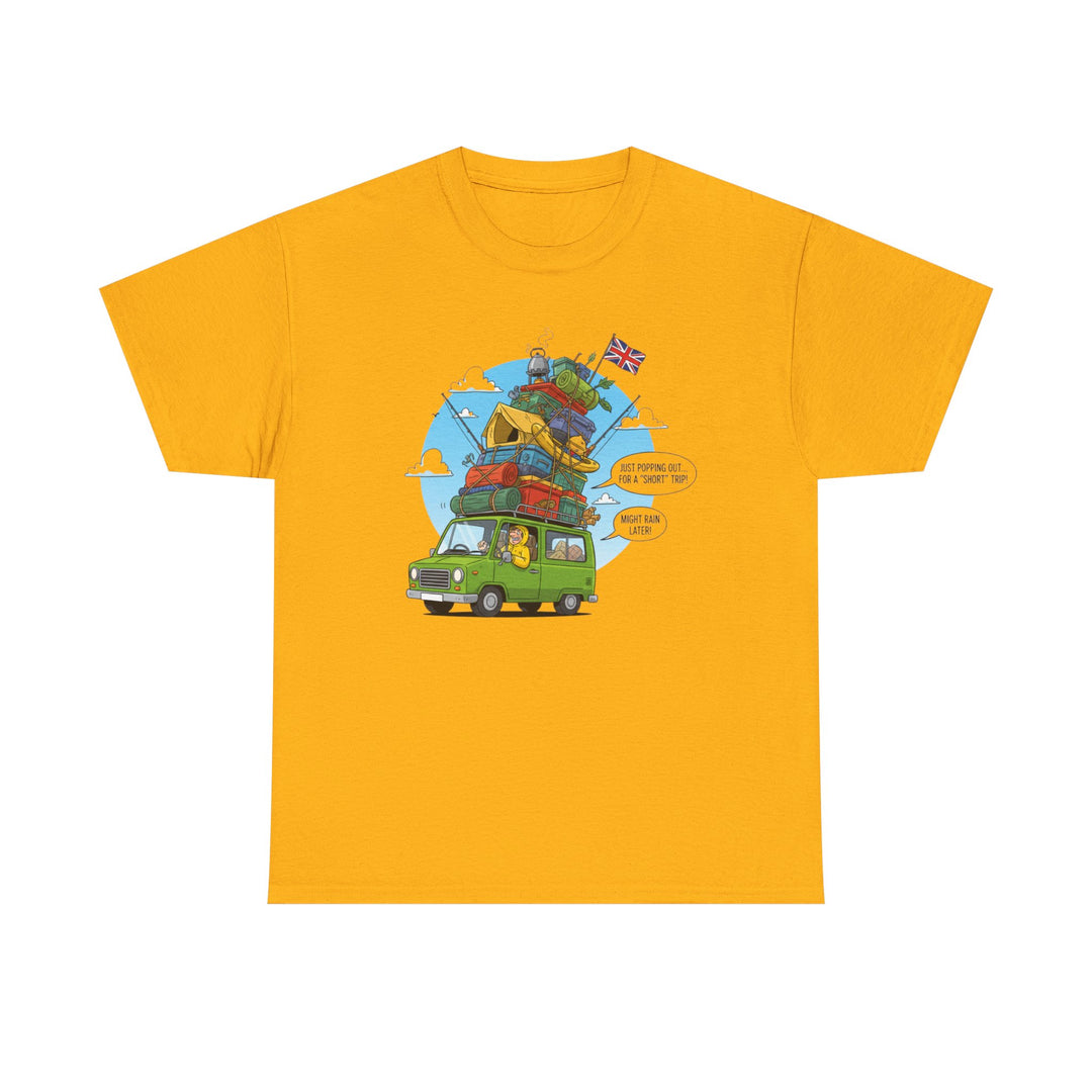 Retro Mountain Adventure T-Shirt - Vintage Camper Van Graphic Tee