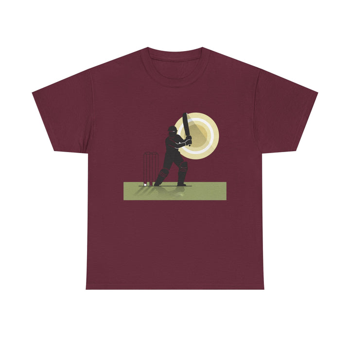 Cricket Player Silhouette T-Shirt