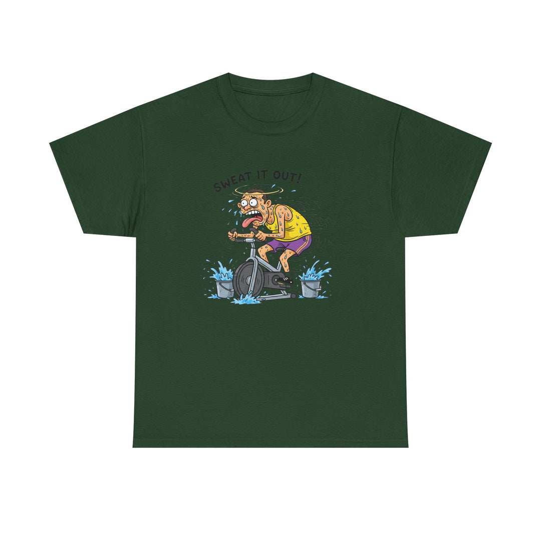Stay laughing while cycling with the Funny Spin Bike T-Shirt. Comfortable cotton with a witty design, ideal for spin sessions and gym workouts.