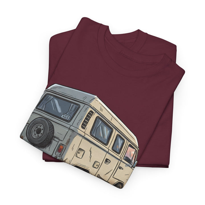 Retro Van Life Graphic T-Shirt - Classic Camper Van Adventure Tee