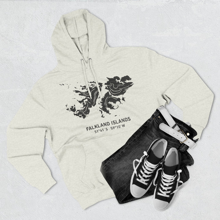 Falkland Islands 1982 Map Hoodie — South Atlantic Heritage Graphic