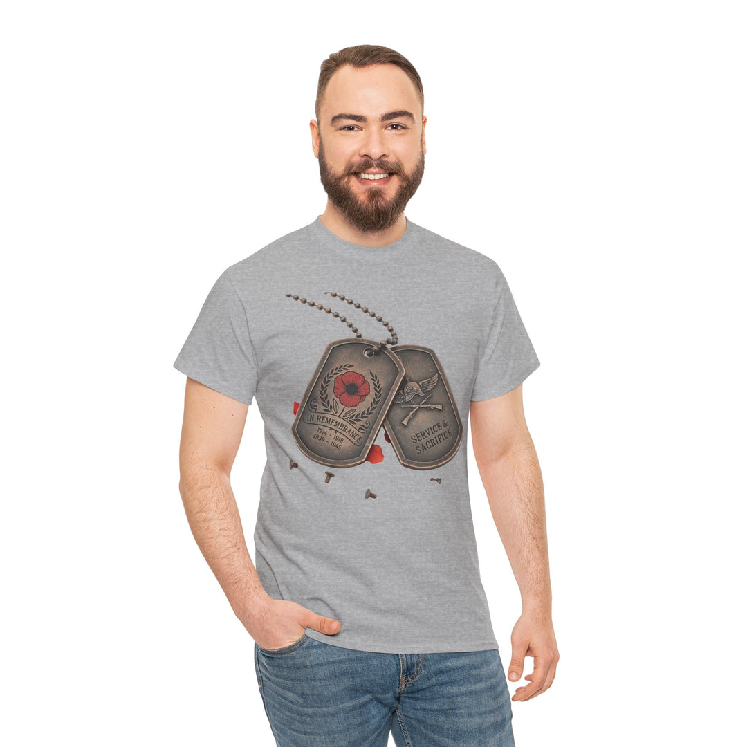 Remembrance Dog Tag T-Shirt — Memorial Military Tribute Tee