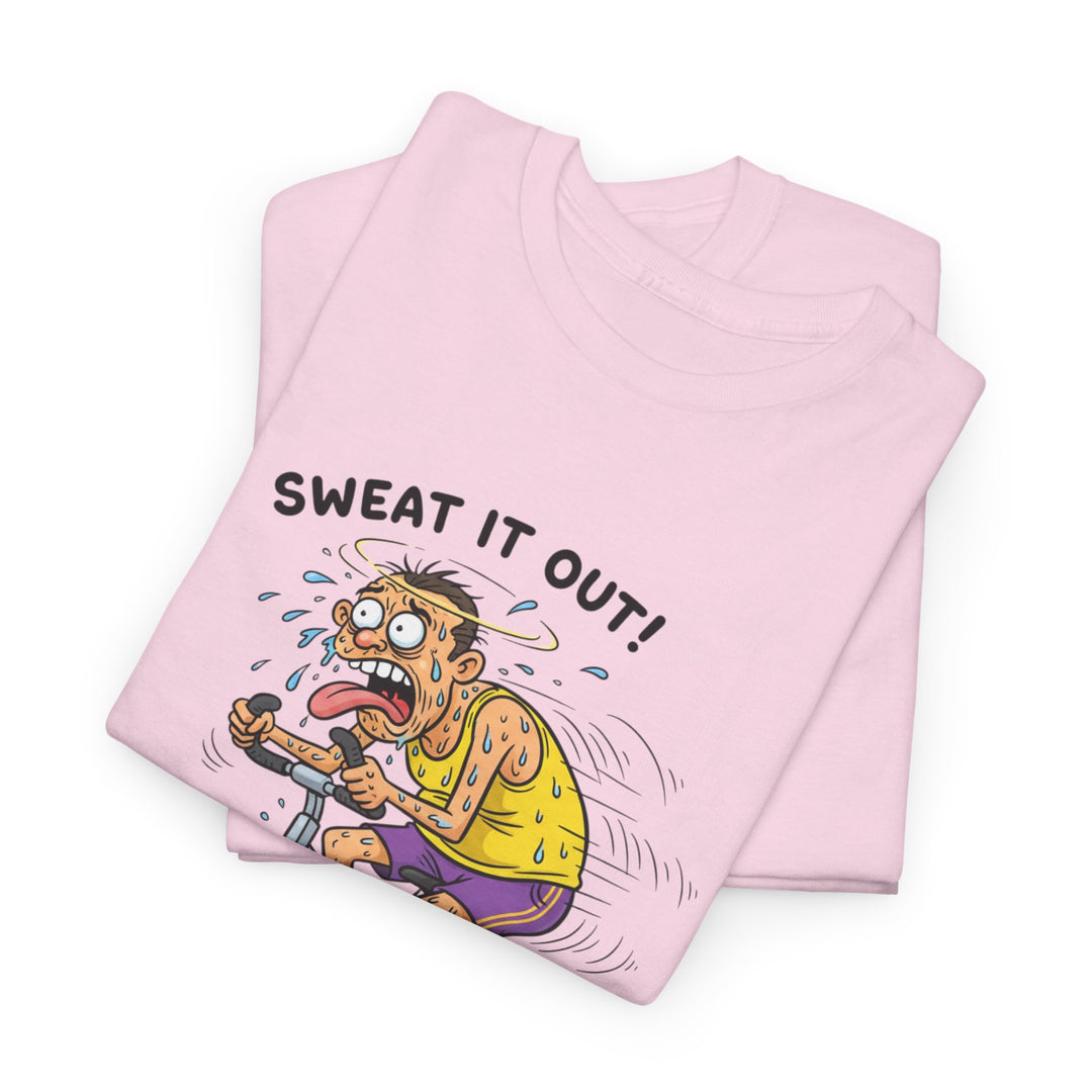 Stay laughing while cycling with the Funny Spin Bike T-Shirt. Comfortable cotton with a witty design, ideal for spin sessions and gym workouts.