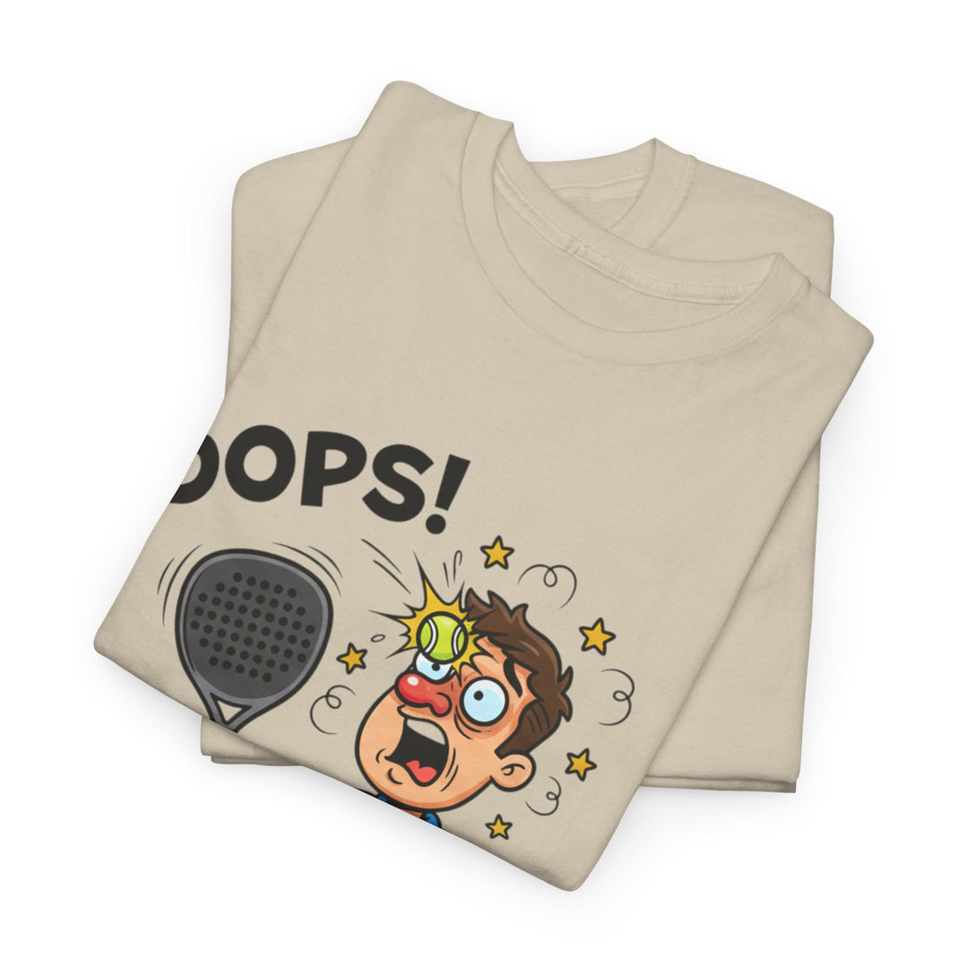 Cartoon Padel Oops! T-Shirt for Players