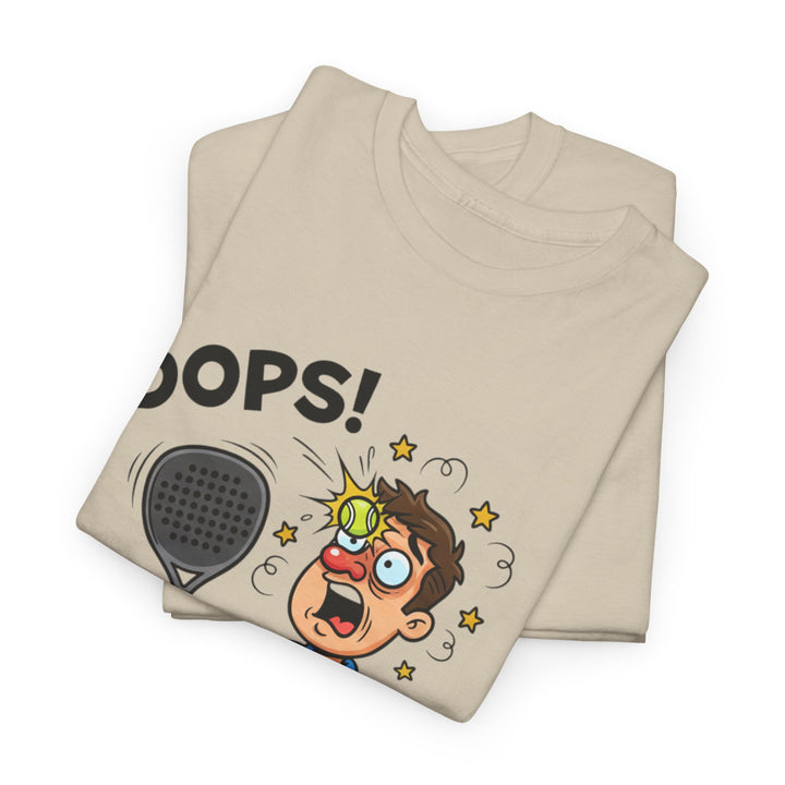 Cartoon Padel Oops! T-Shirt for Players