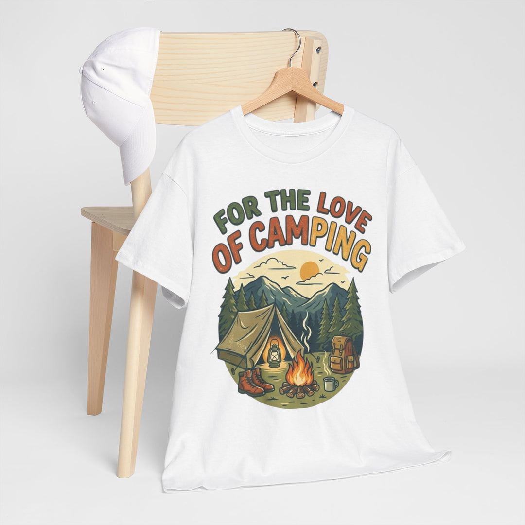 Retro Campfire Graphic T-Shirt - Vintage Style Camping Tee