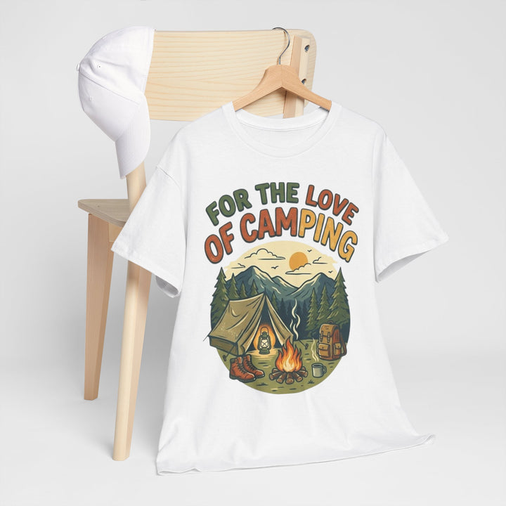 Retro Campfire Graphic T-Shirt - Vintage Style Camping Tee