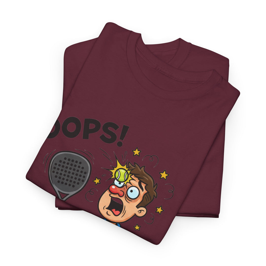 Cartoon Padel Oops! T-Shirt for Players