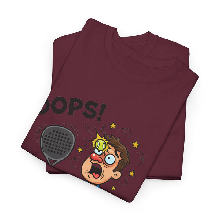 Cartoon Padel Oops! T-Shirt for Players
