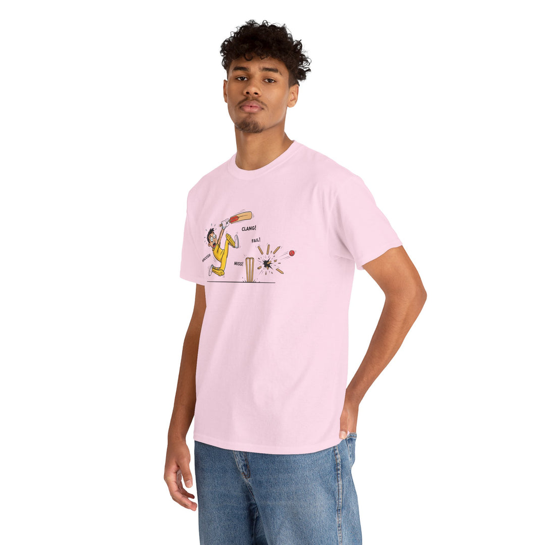 Cricket Batter Cartoon Tee | Cricket T-Shirt