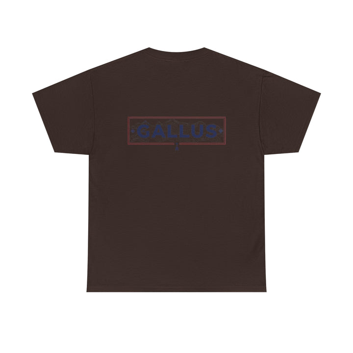 Gallus Logo T-Shirt — Minimal Retro Chest &amp; Back Graphic Tee