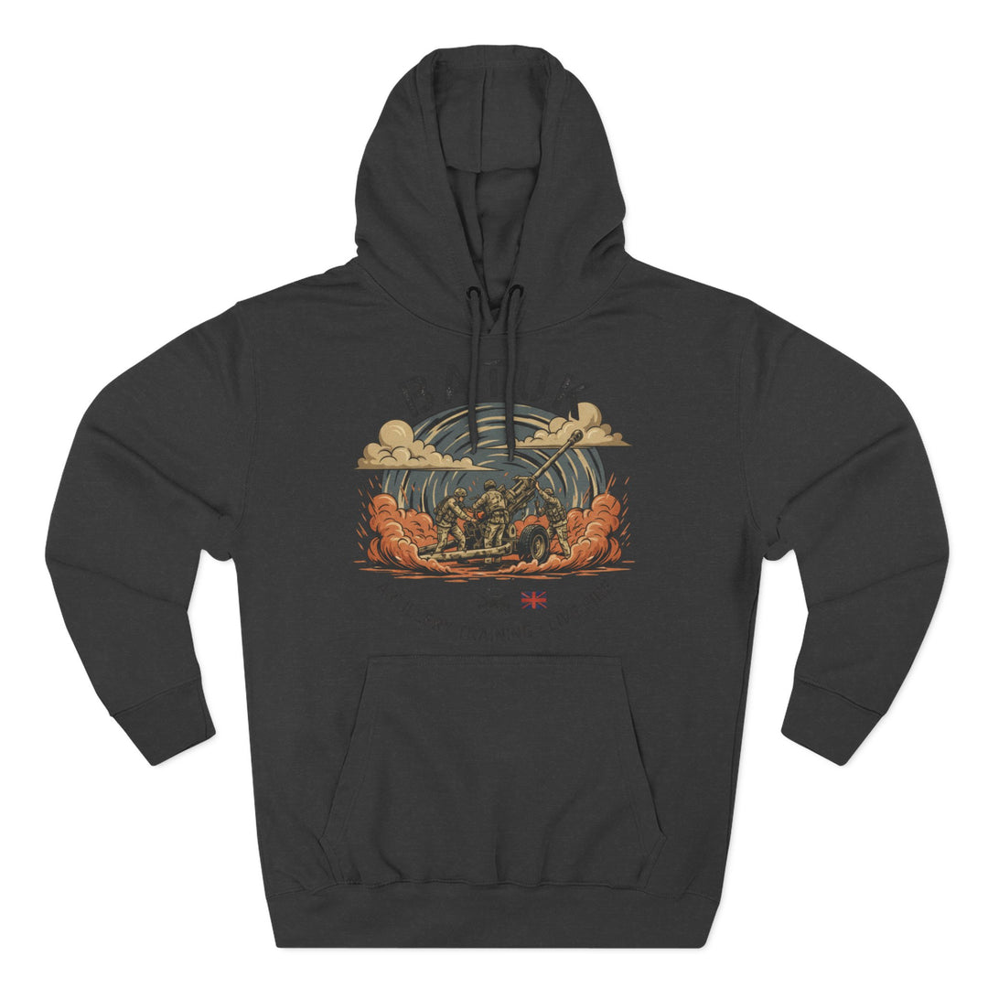 Military Artillery Graphic Hoodie — "BATUK" Live-Fire Training Design