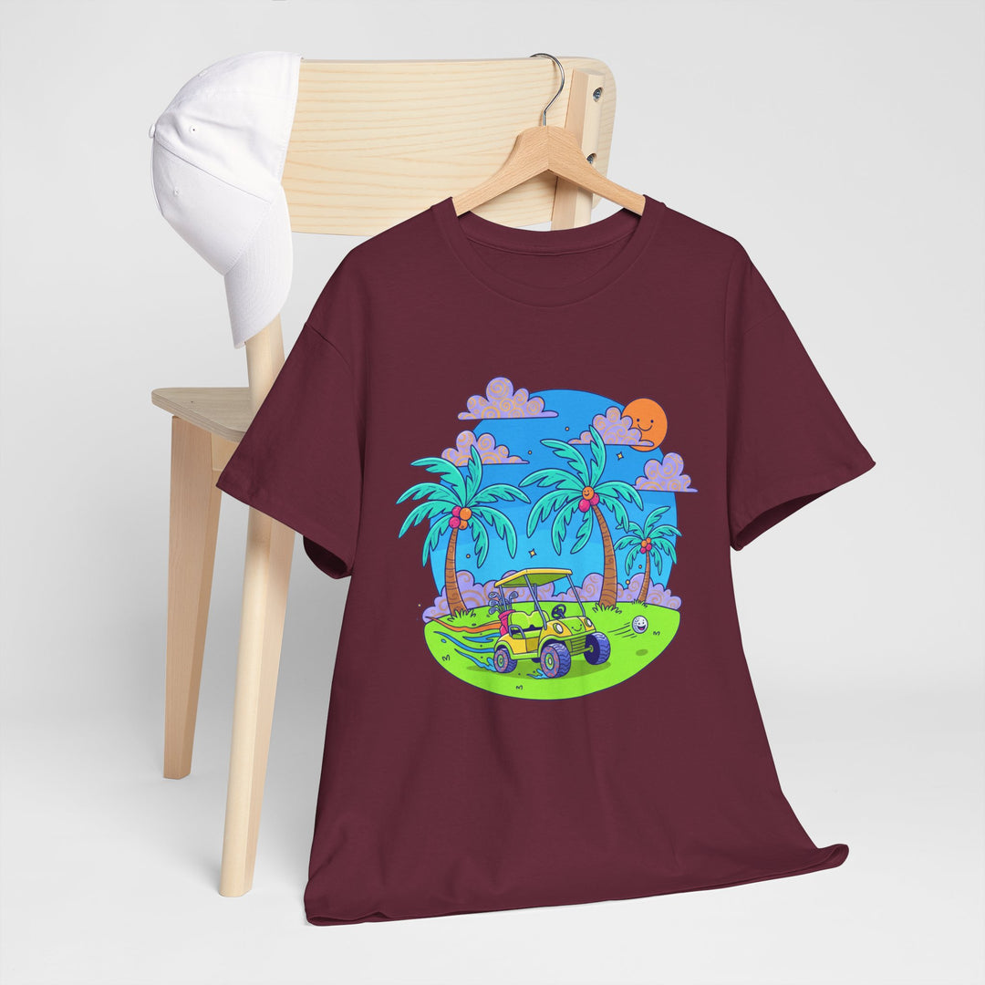 Island Style Golf Cart Beach T-Shirt
