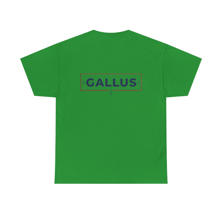 Gallus Logo T-Shirt — Minimal Retro Chest &amp; Back Graphic Tee