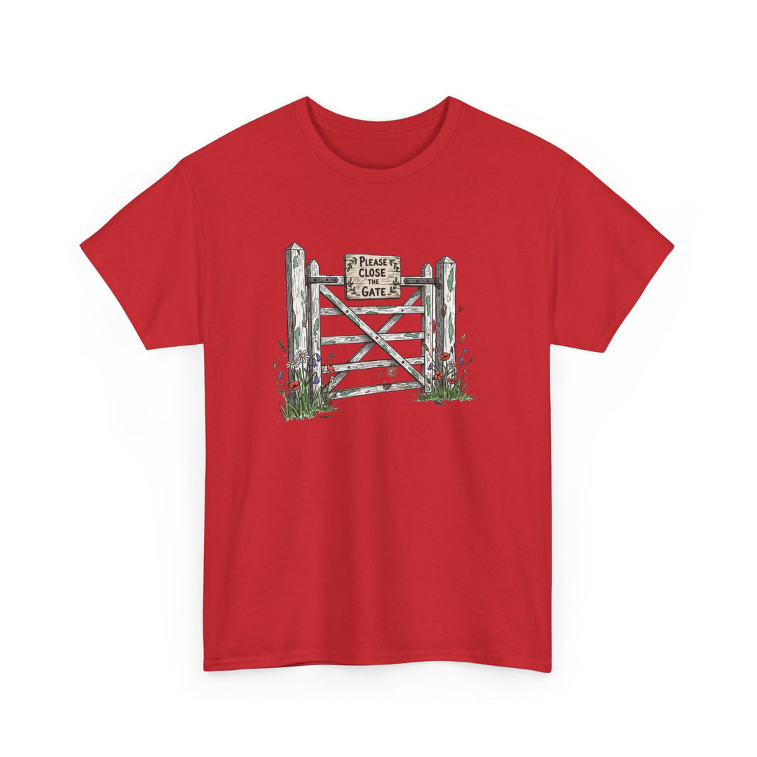 Close the Gate T-Shirt — Rural Discipline Heritage Graphic