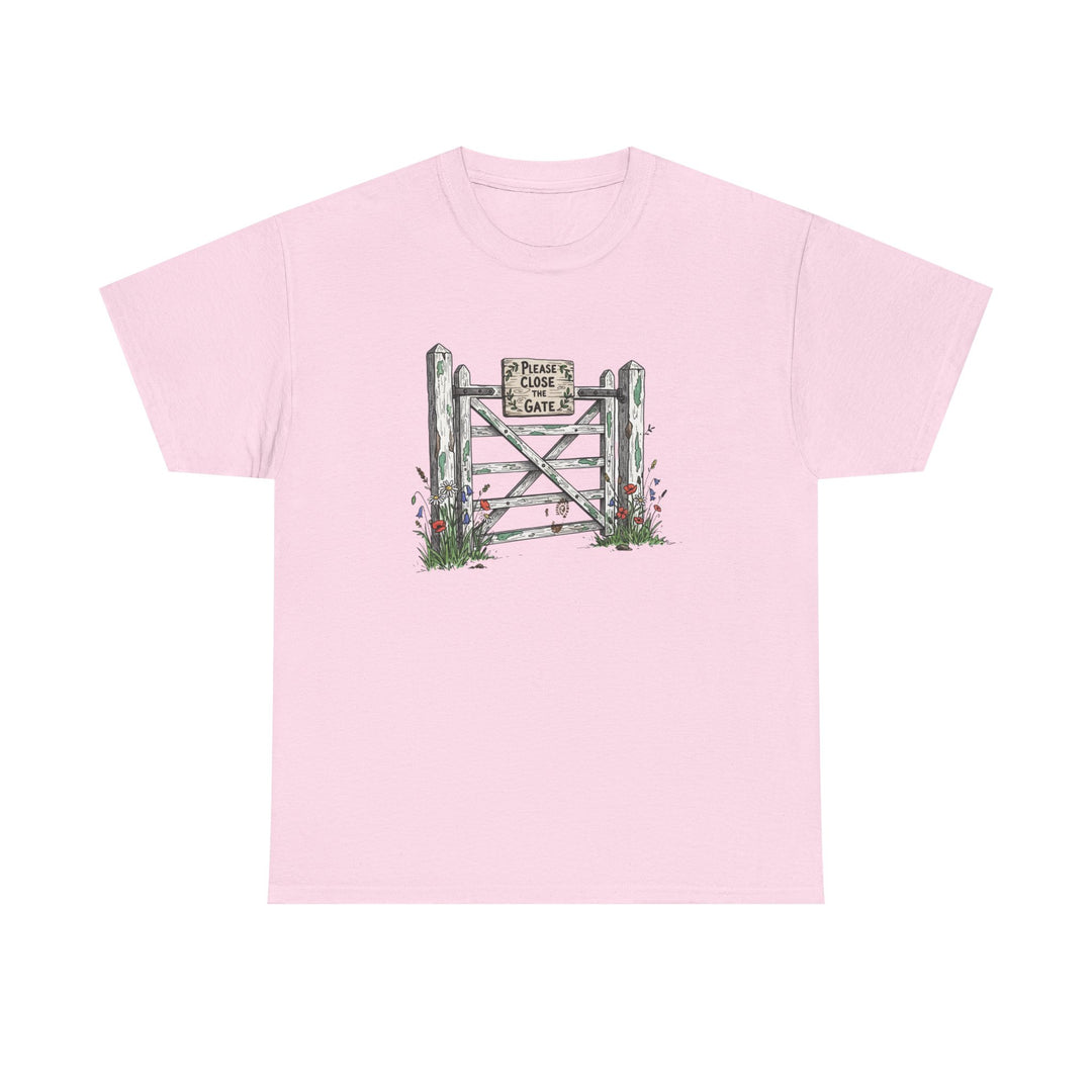 Close the Gate T-Shirt — Rural Discipline Heritage Graphic
