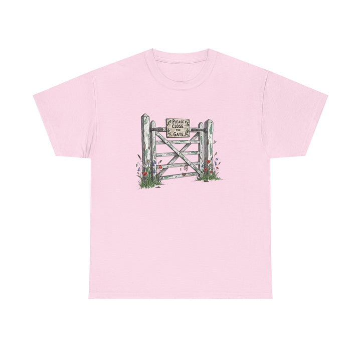 Close the Gate T-Shirt — Rural Discipline Heritage Graphic