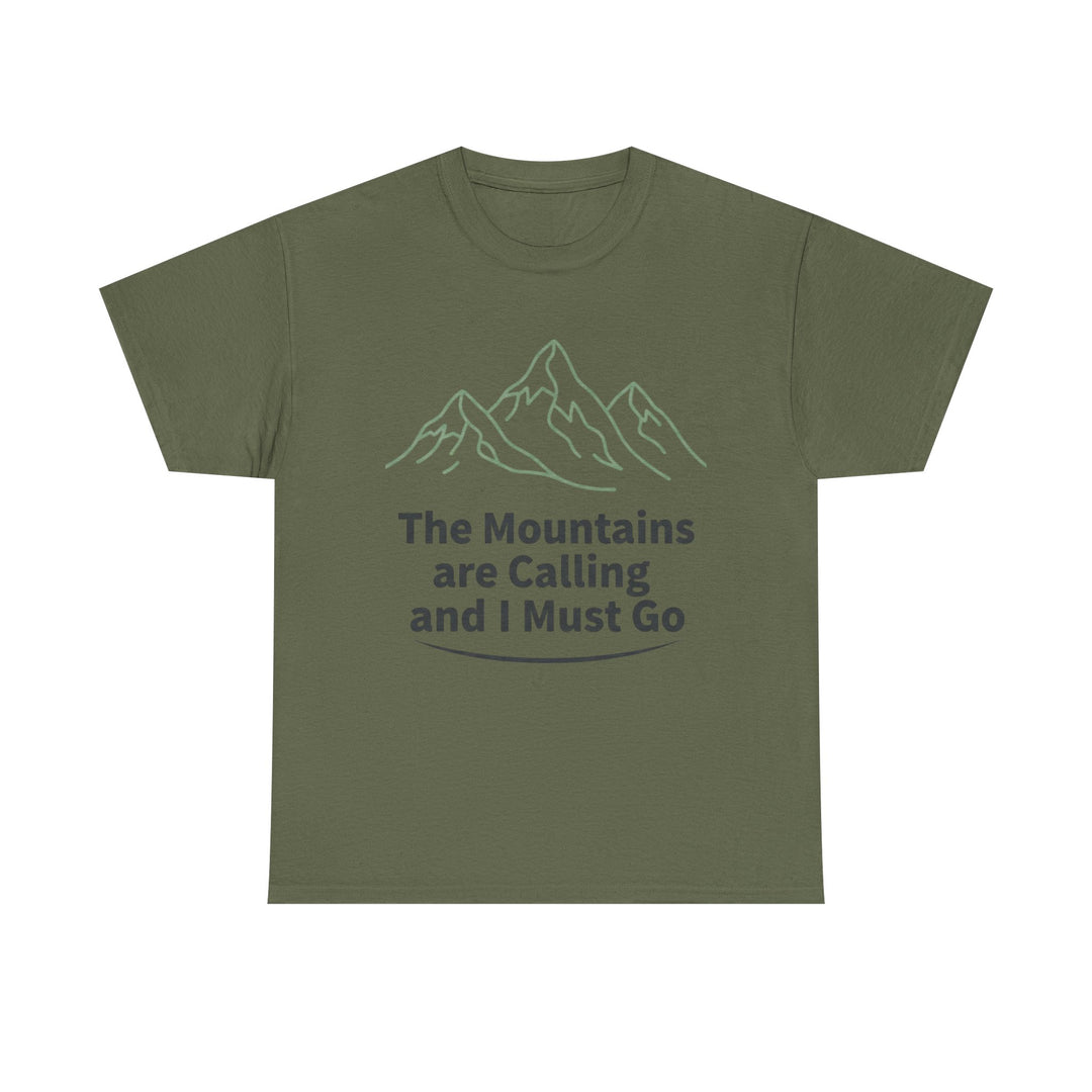 Retro Mountain Quote T-Shirt — Vintage Hiking &amp; Wild Camping Adventure Tee