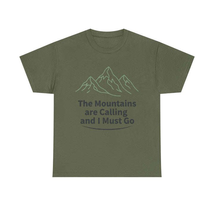 Retro Mountain Quote T-Shirt — Vintage Hiking &amp; Wild Camping Adventure Tee