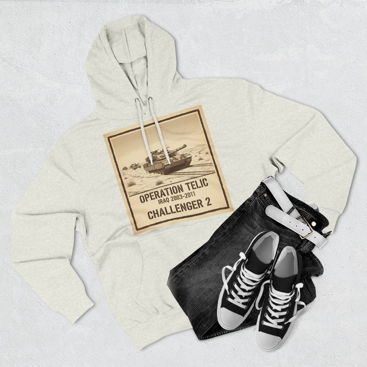 Challenger 2 Op Telic Hoodie — Iraq 2003 Armoured Heritage Graphic