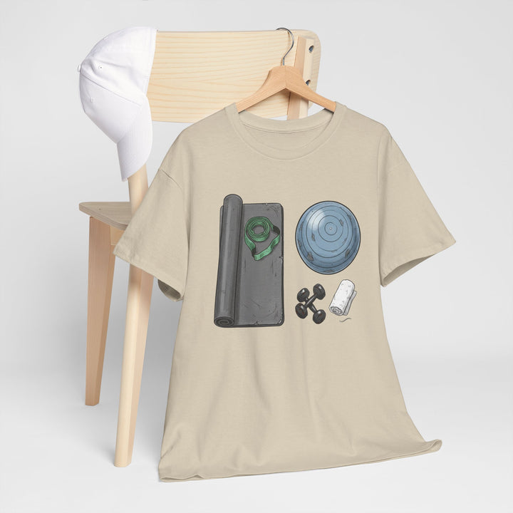 Pilates Kit Tee – soft, breathable cotton designed for Pilates workouts. Comfortable, flexible, and perfect for studio sessions, home practice, or casual wear.