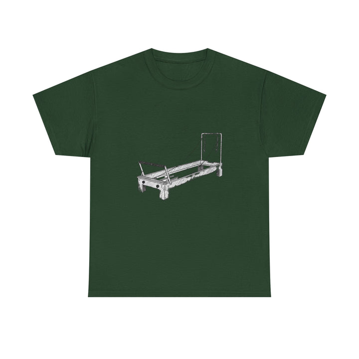 Pilates Reformer Tee – soft, breathable cotton designed for reformer Pilates. Comfortable, flexible, and perfect for studio workouts or casual wear.