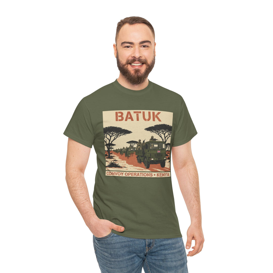 BATUK Convoy Operations Tee — Kenya Vintage Military Travel Graphic T‑Shirt