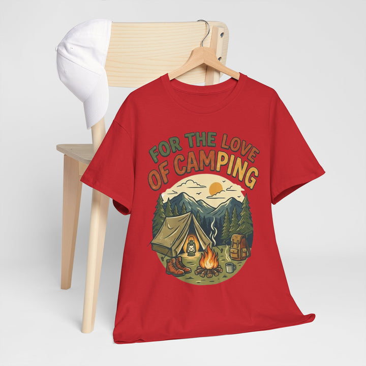 Retro Campfire Graphic T-Shirt - Vintage Style Camping Tee