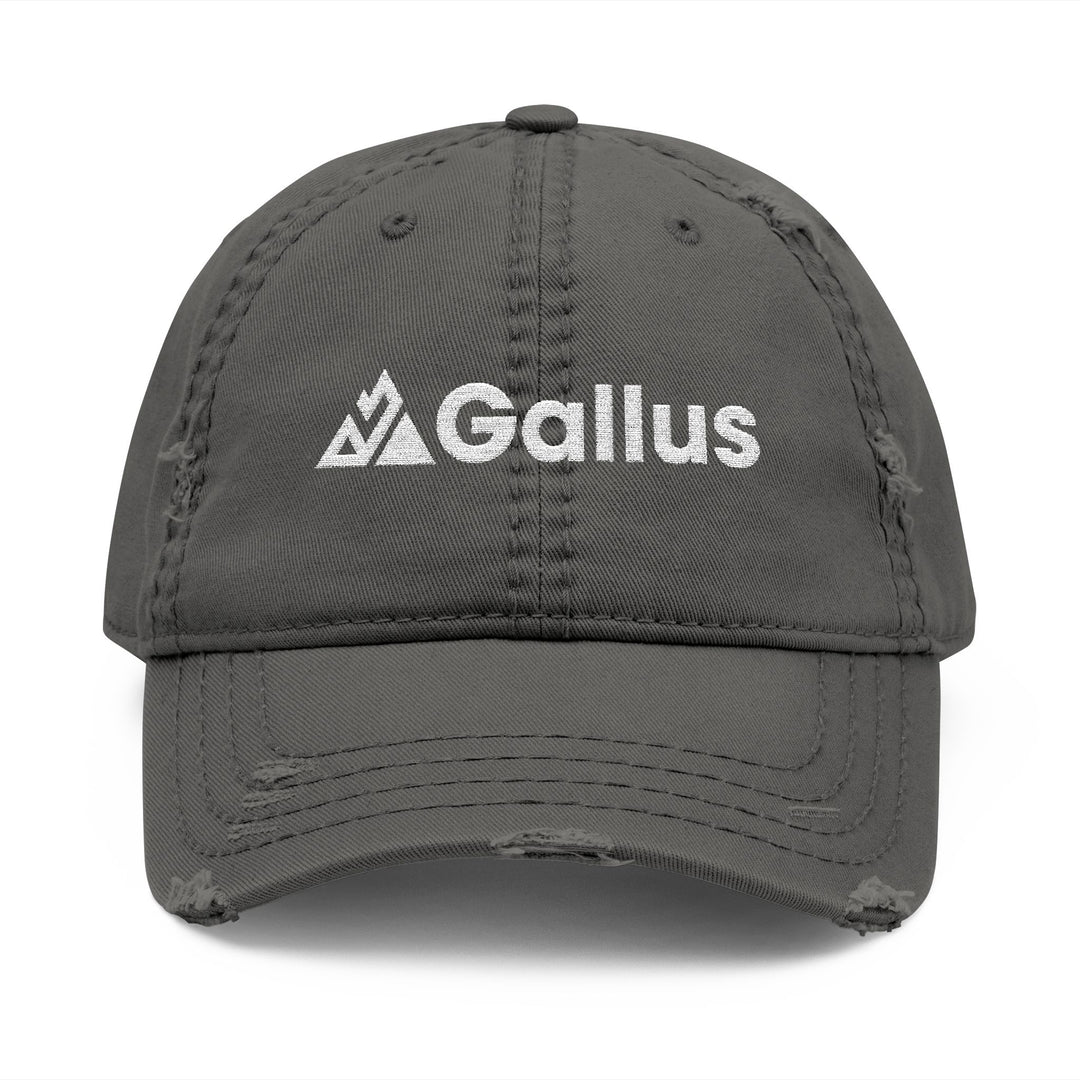 Distressed Embroidered Dad Hat - &