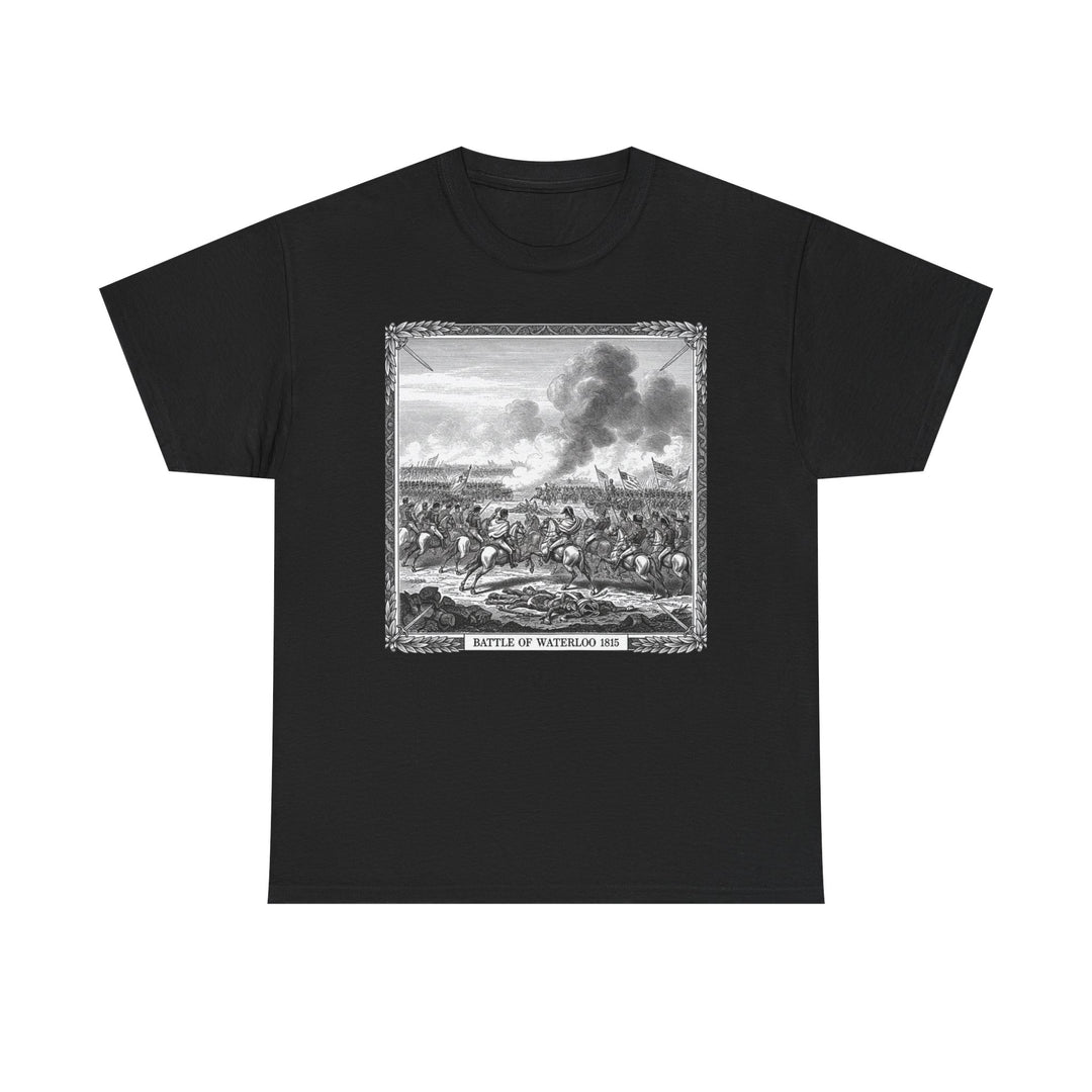 Battle of Waterloo Graphic Tee — Vintage Historical Print T-Shirt