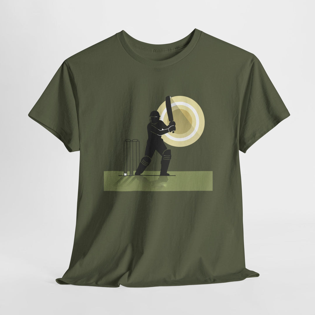 Cricket Player Silhouette T-Shirt