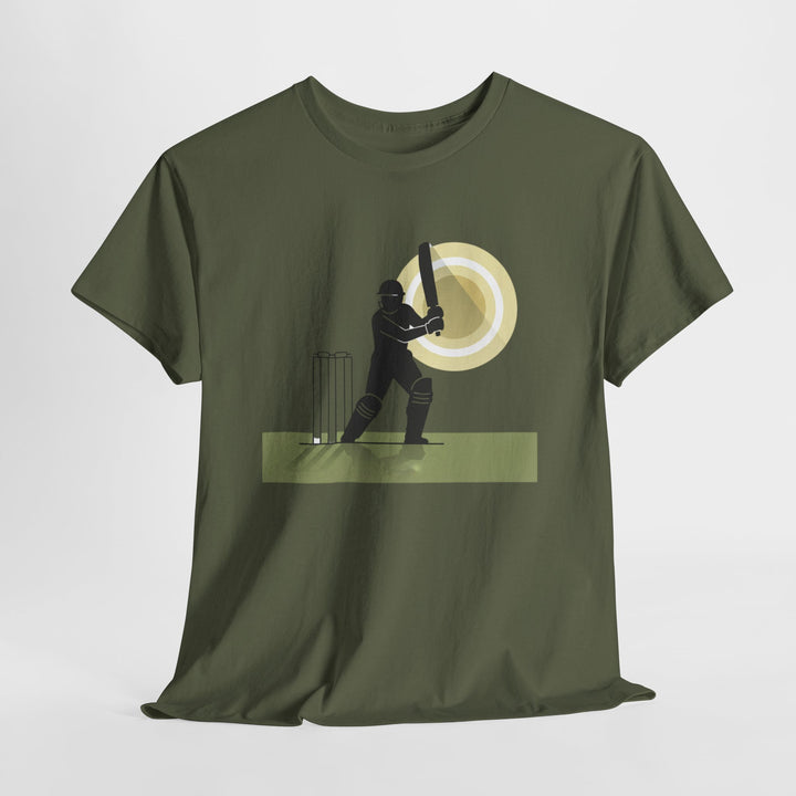 Cricket Player Silhouette T-Shirt