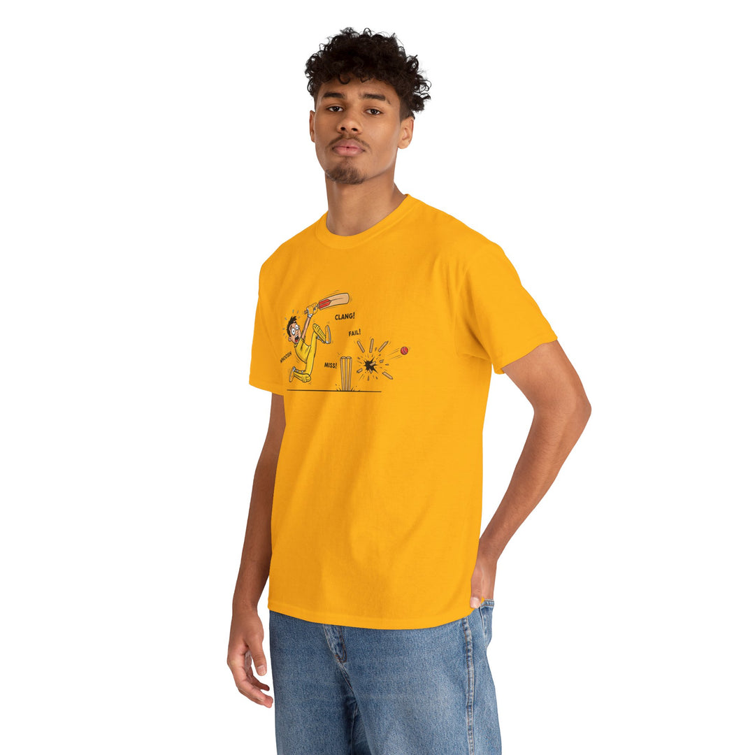 Cricket Batter Cartoon Tee | Cricket T-Shirt