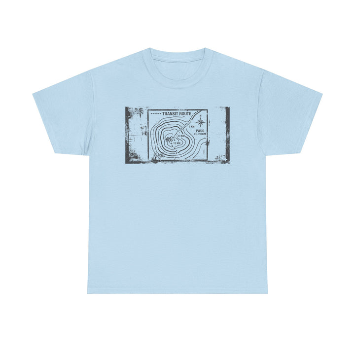 Retro Transit Route Adventure T-Shirt — Vintage Travel Map Graphic Tee