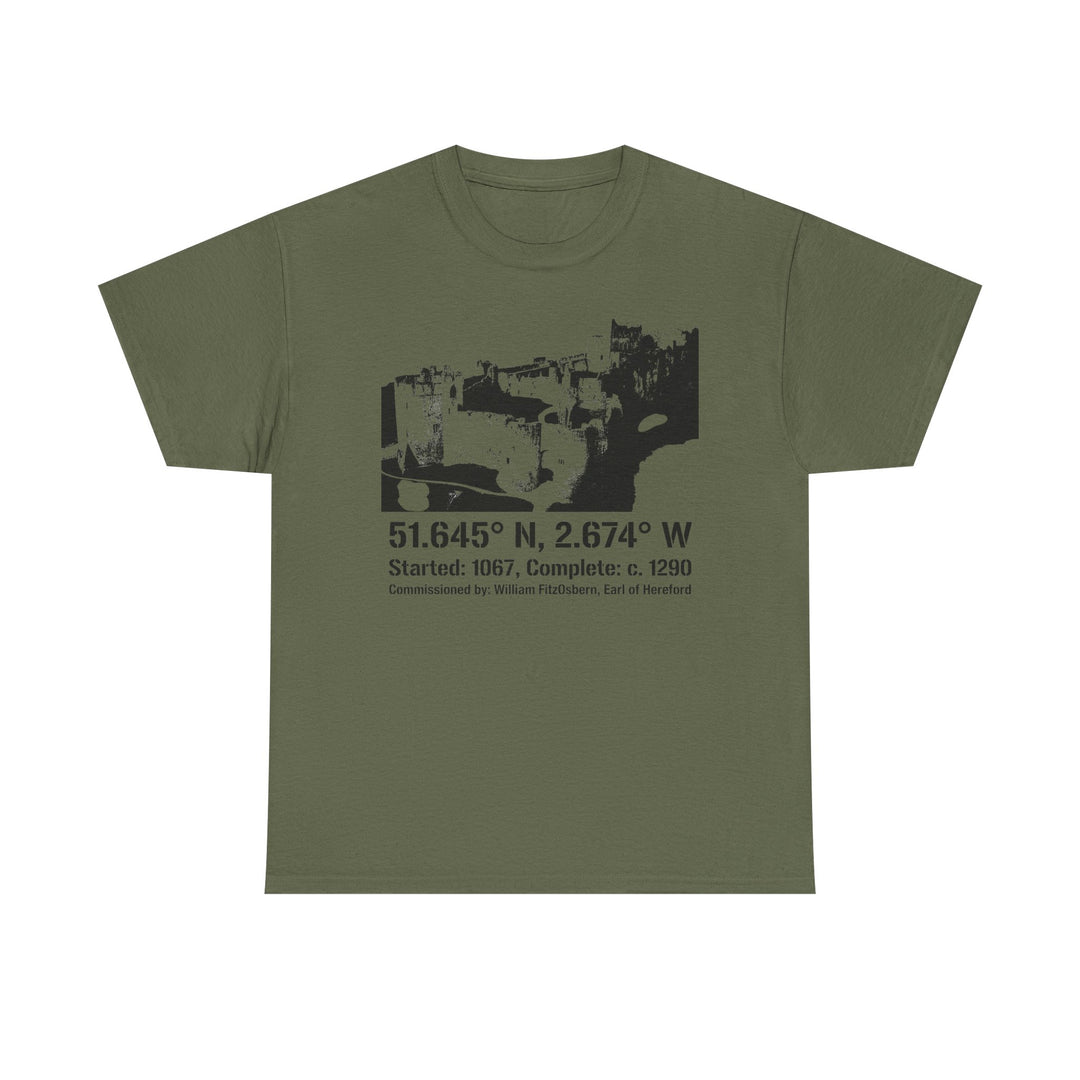 Chepstow Castle T‑Shirt — Historic Landmark Tee for Castle Lovers &amp; Travelers