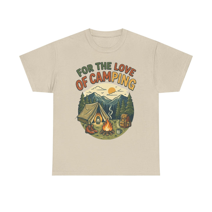 Retro Campfire Graphic T-Shirt - Vintage Style Camping Tee