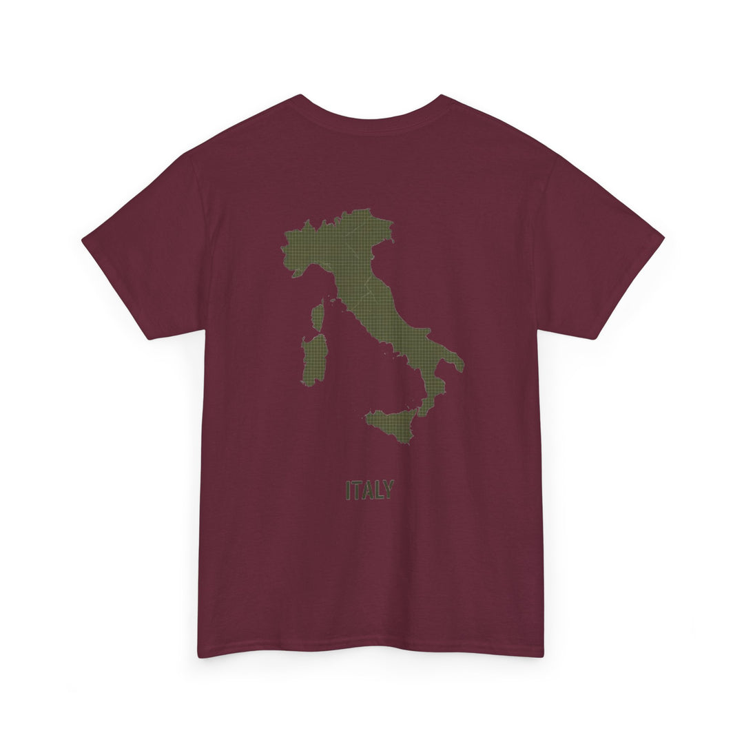 Italy Map Tee — GALLUS Logo Casual Cotton T-Shirt