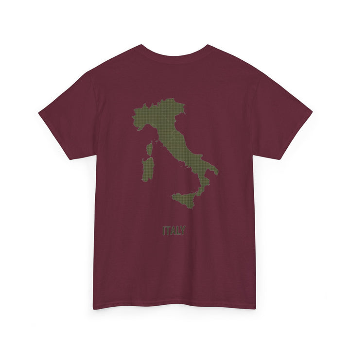 Italy Map Tee — GALLUS Logo Casual Cotton T-Shirt