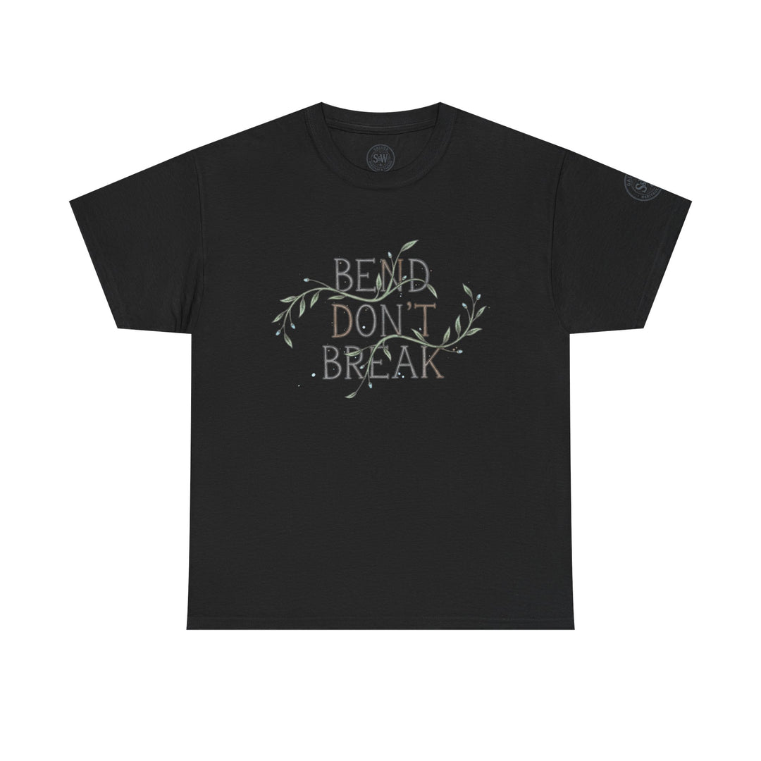Black T-shirt by S&amp;W Gallus with "Bend Don&