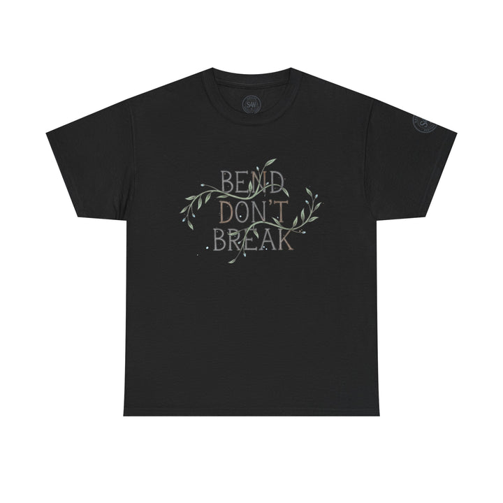 Black T-shirt by S&amp;W Gallus with "Bend Don&